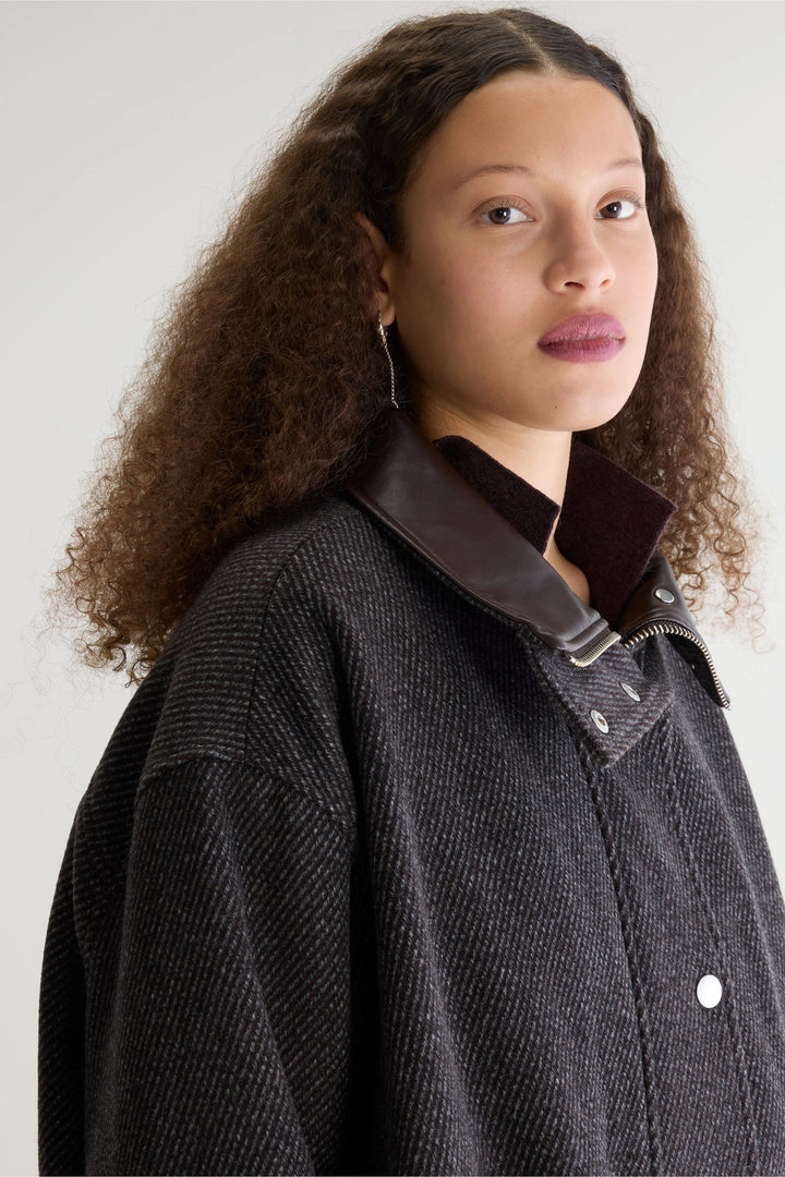 Jellis Woven Jacket - Dark Roast/Charcoal