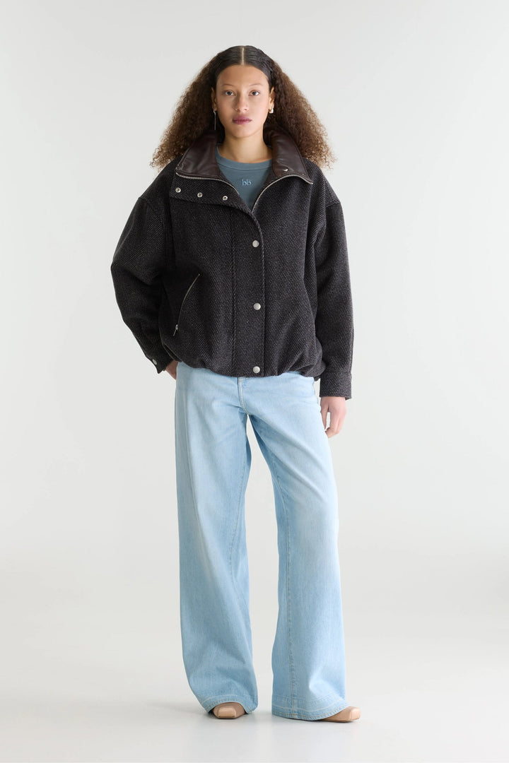 Jellis Woven Jacket - Dark Roast/Charcoal