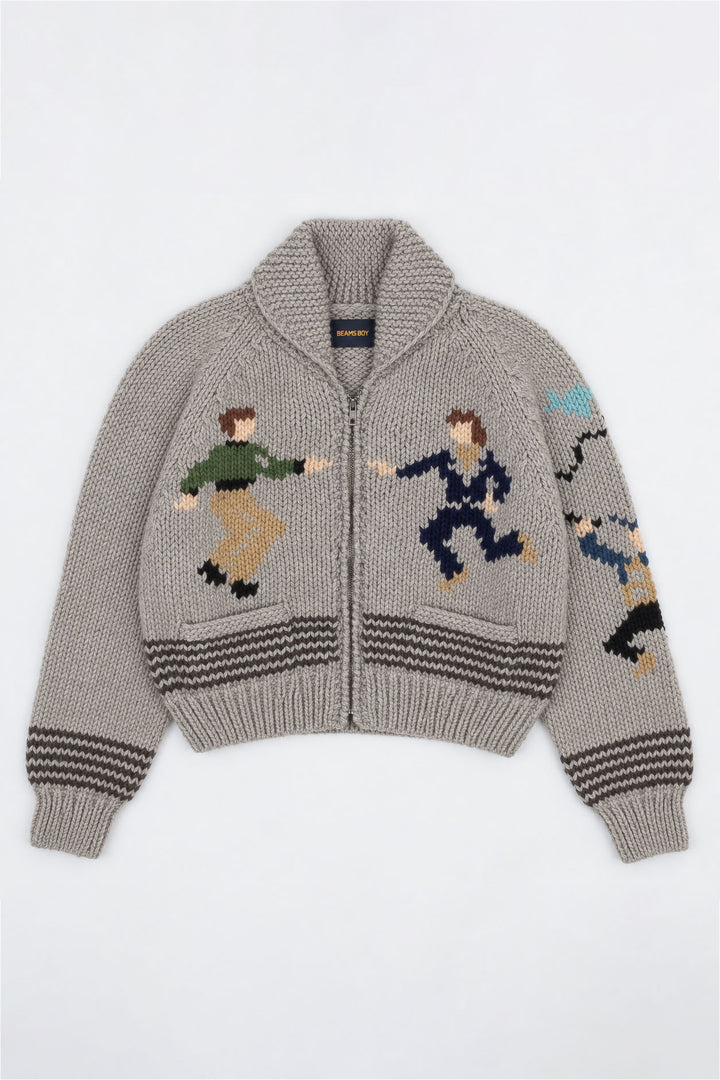 Wool Hand Knit - Grey
