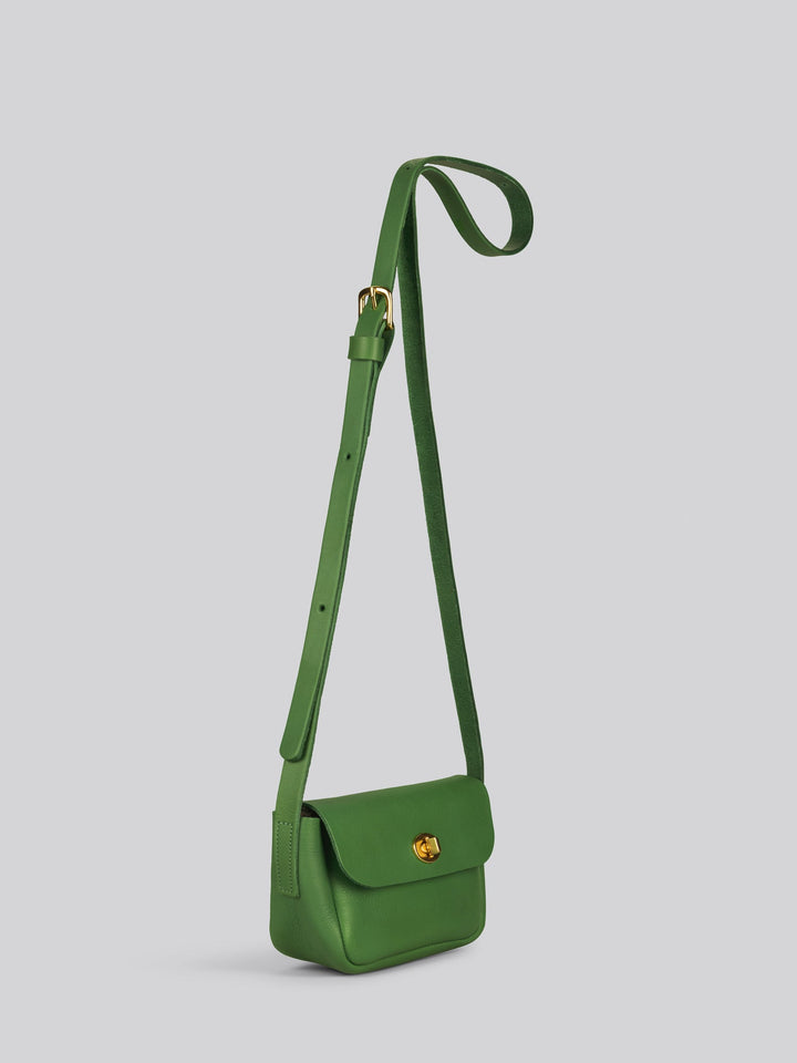 Betty Small Crossbody Bag - Grainy Green - Frontiers Woman