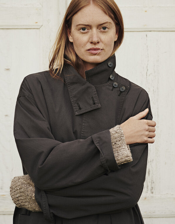 Wide Coat - Dark Brown