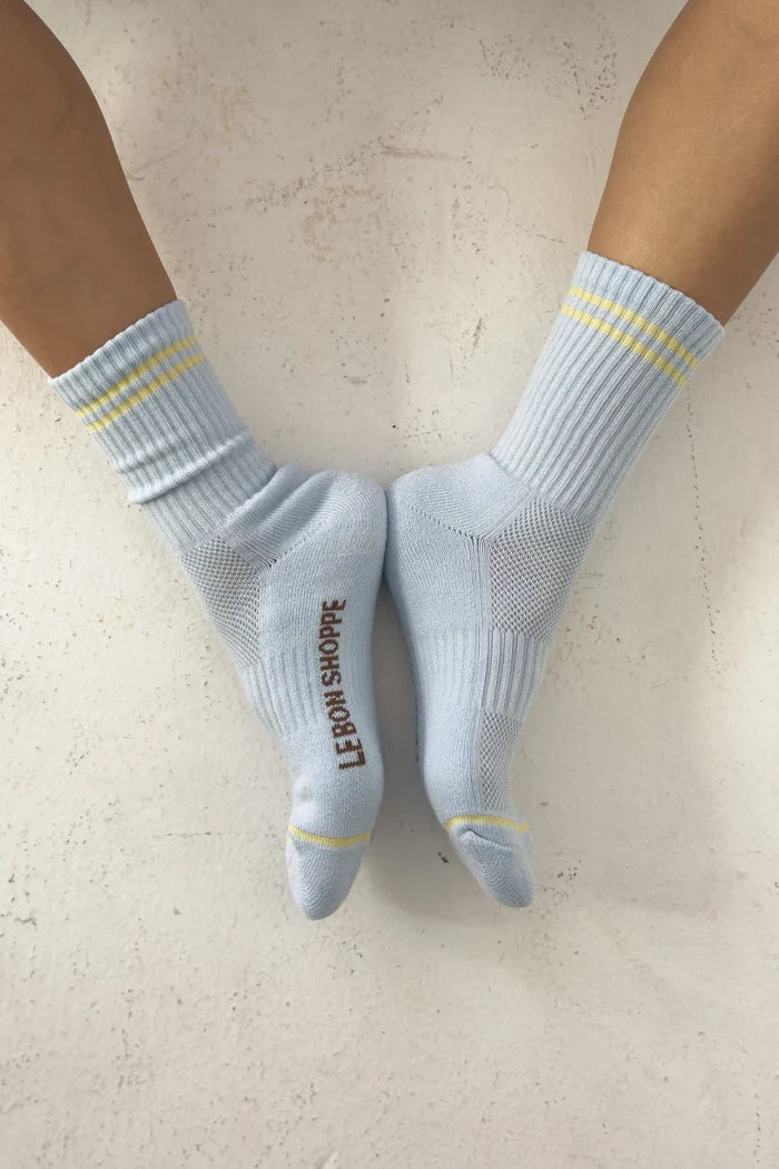 Boyfriend Socks - Pastel Sky