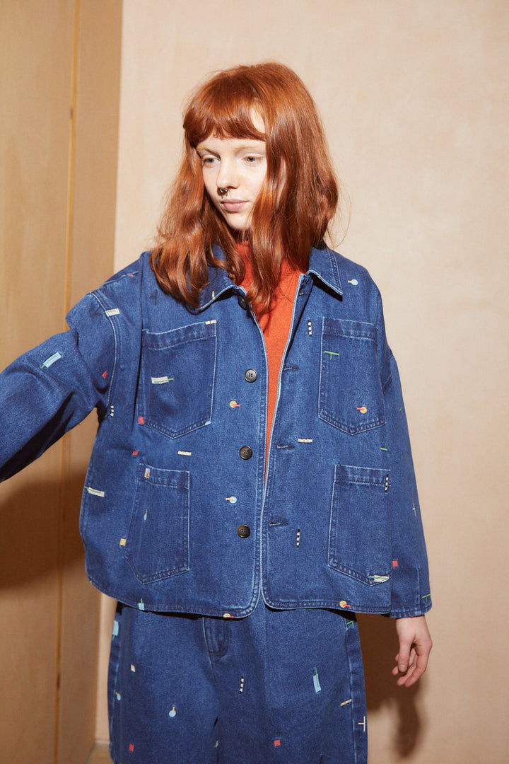 Carson Chore Coat Embroidered - Puzzle Embroidery
