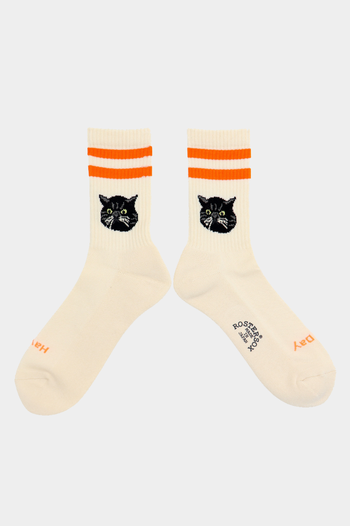 Cat Socks - Orange Stripe
