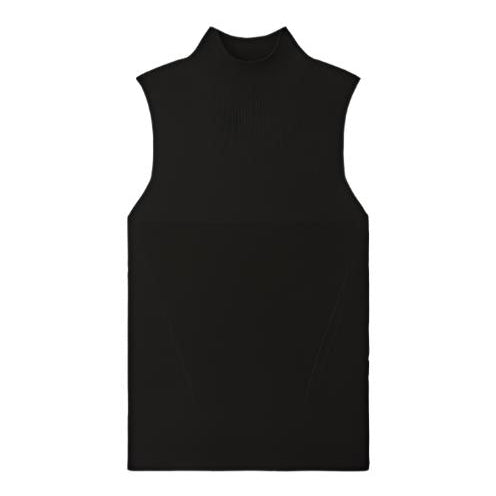 Portrait Sleeveless Top - Black