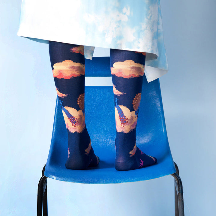 Cloud Knee-Highs - Marine