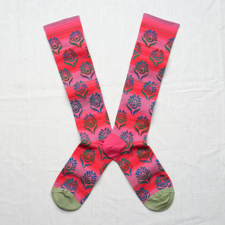 Paisley Knee-Highs - Pink