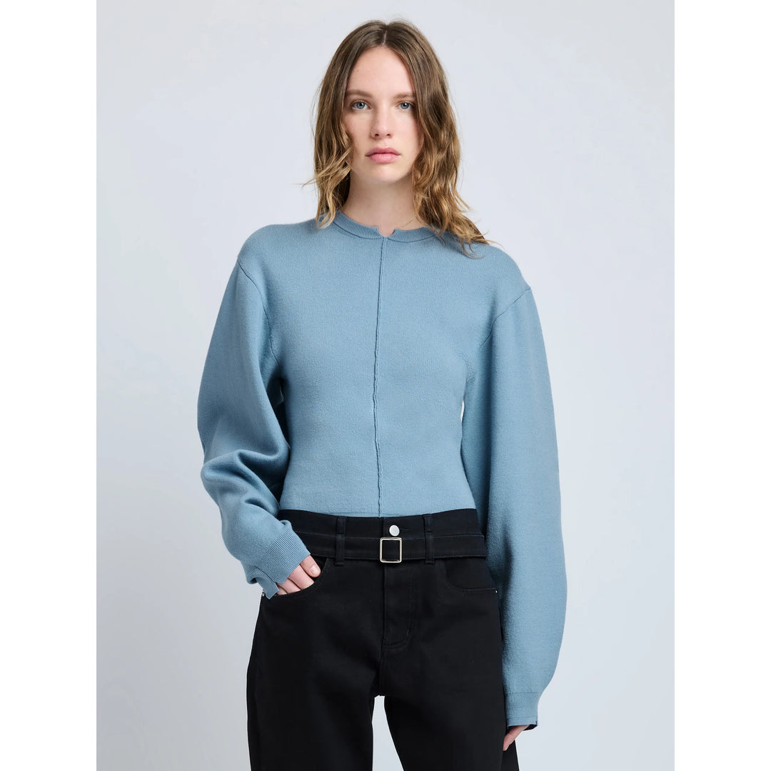 Carolina Sweater - Lark Blue Souffle Knit