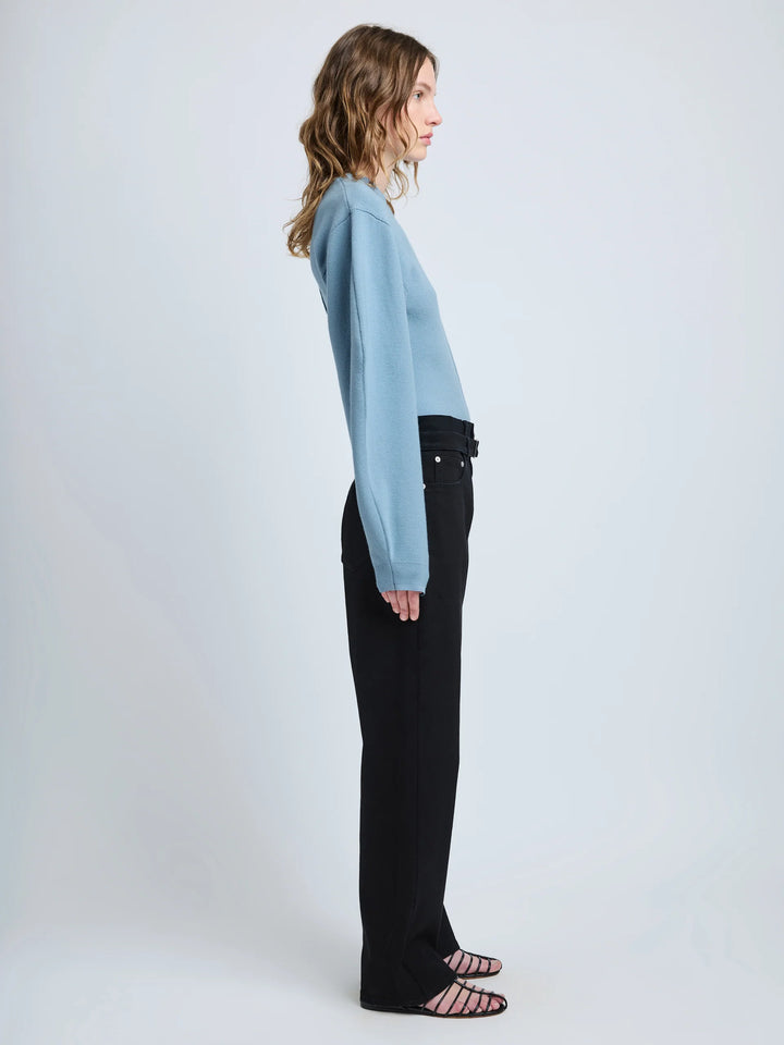 Carolina Sweater - Lark Blue Souffle Knit