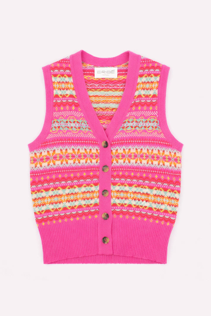 Kinross Waistcoat - Foxglove