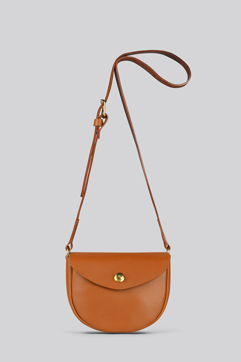 Coot Small Bag With Pull Lock - Tan Smooth - Frontiers Woman