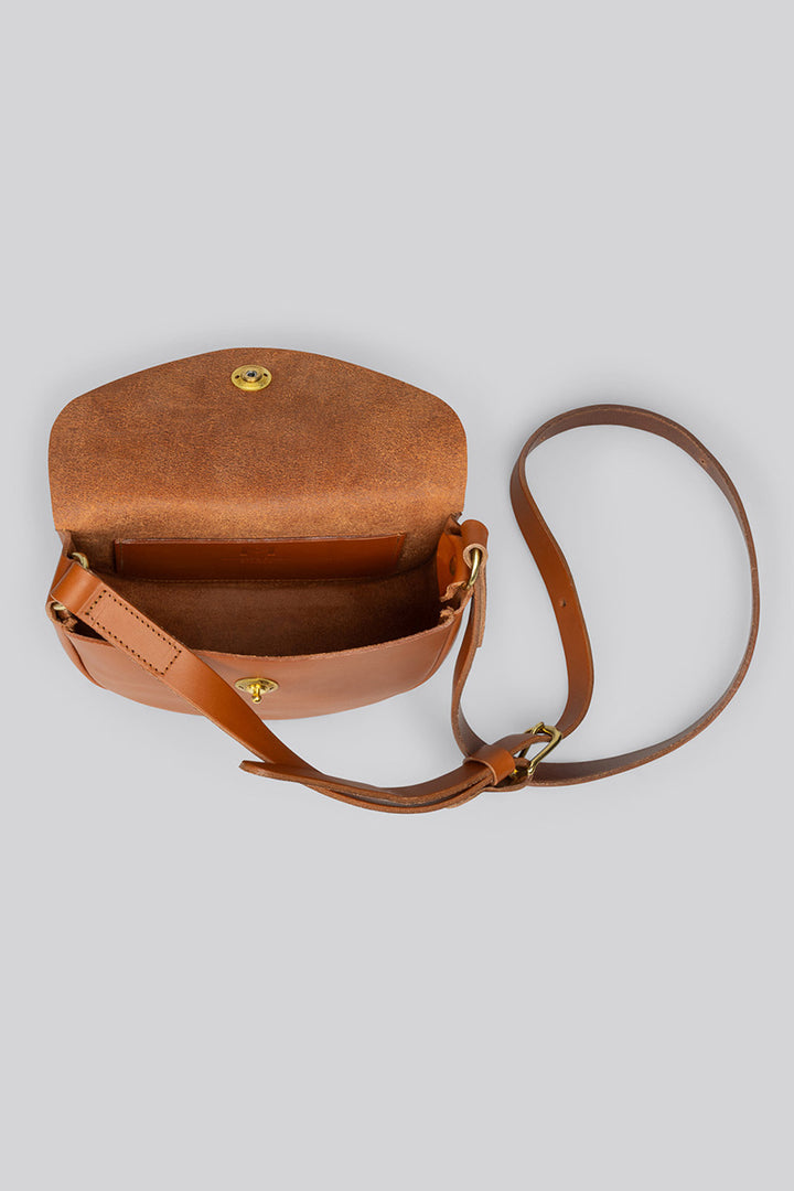 Coot Small Bag With Pull Lock - Tan Smooth - Frontiers Woman