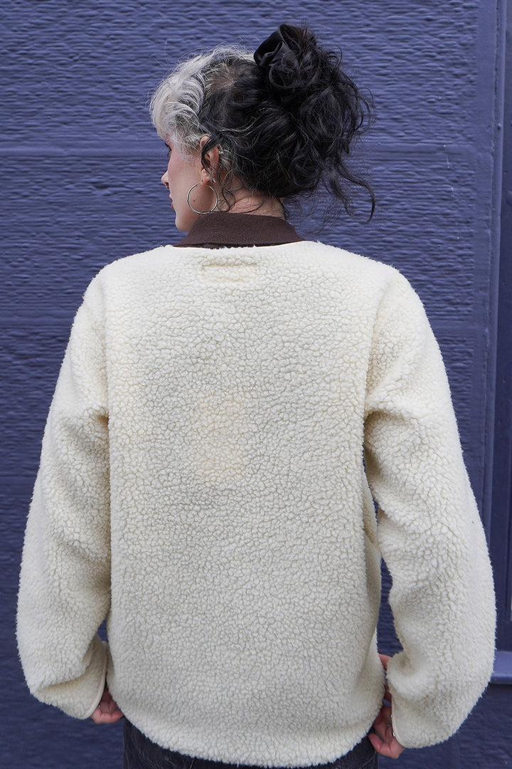 Zip Liner Jacket - Ecru Galaxy Fleece