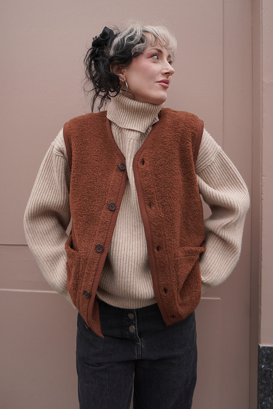 Lancaster Gilet - Cumin Alvar Fleece