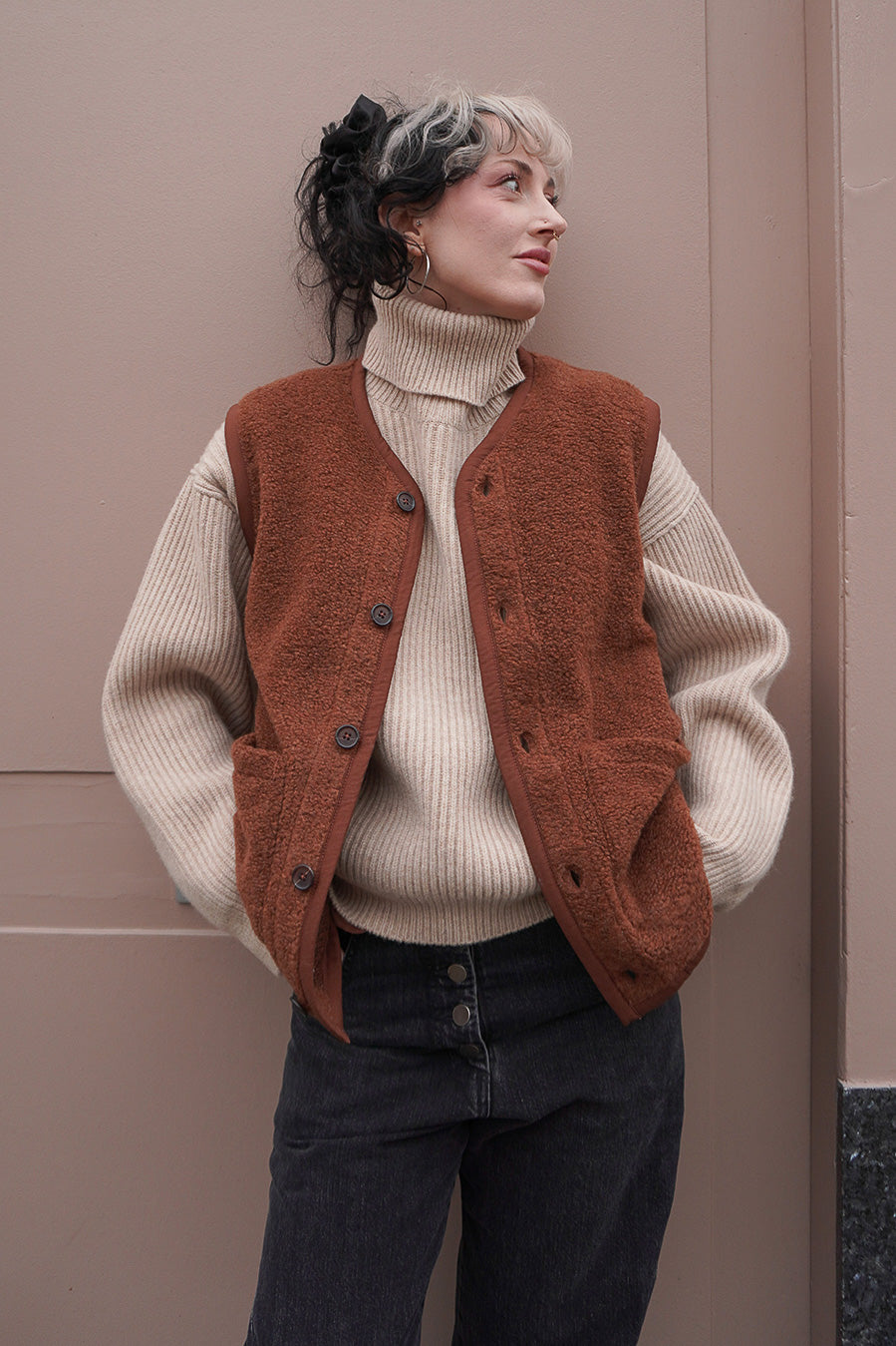 Lancaster Gilet - Cumin Alvar Fleece