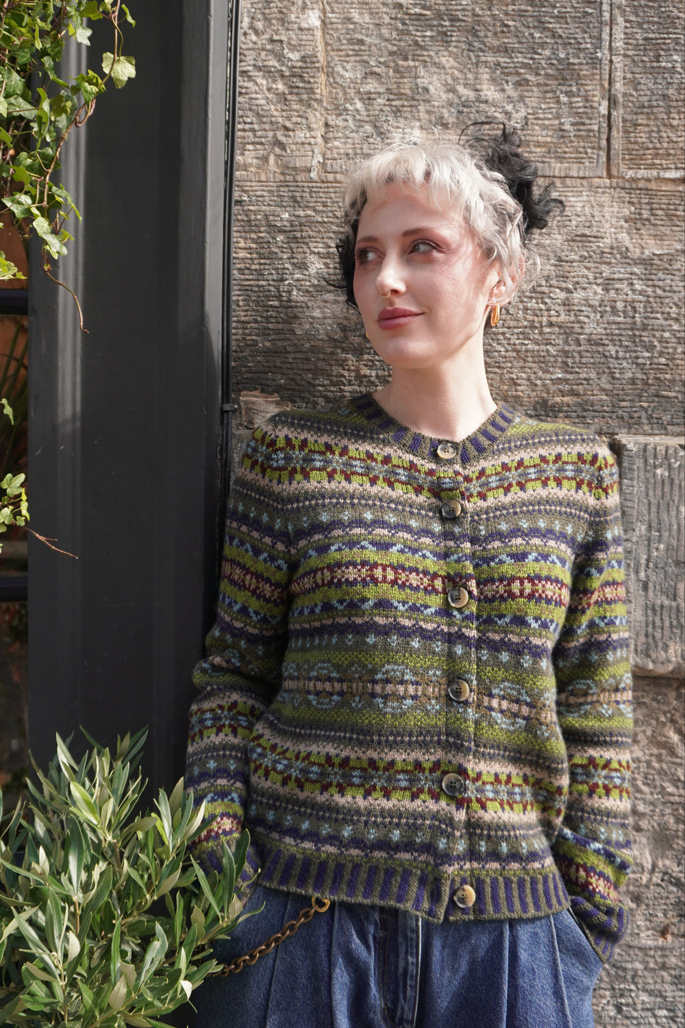 Kinross Cardigan - Loden - Frontiers Woman
