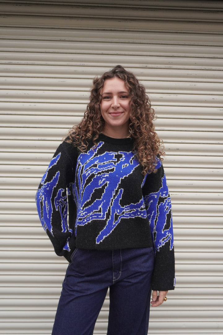 Gill Sweater - Black/Blue