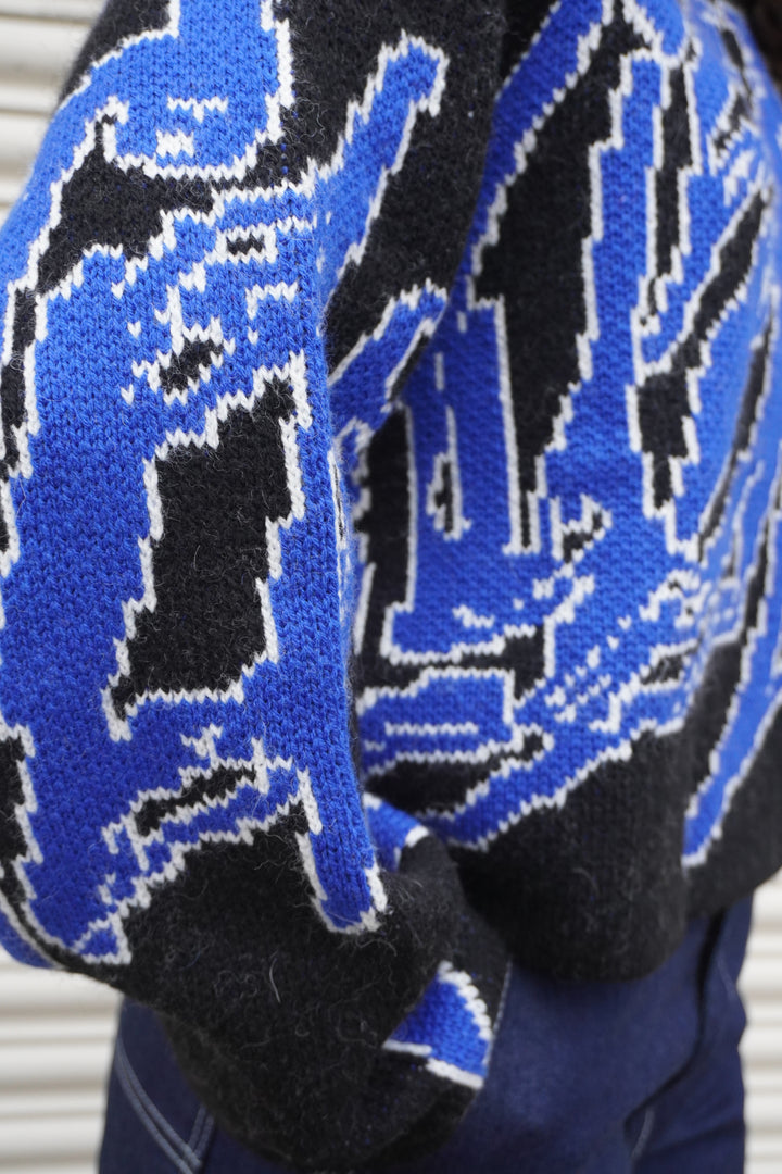 Gill Sweater - Black/Blue