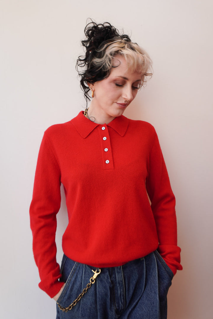 Cashmere Polo - Rose