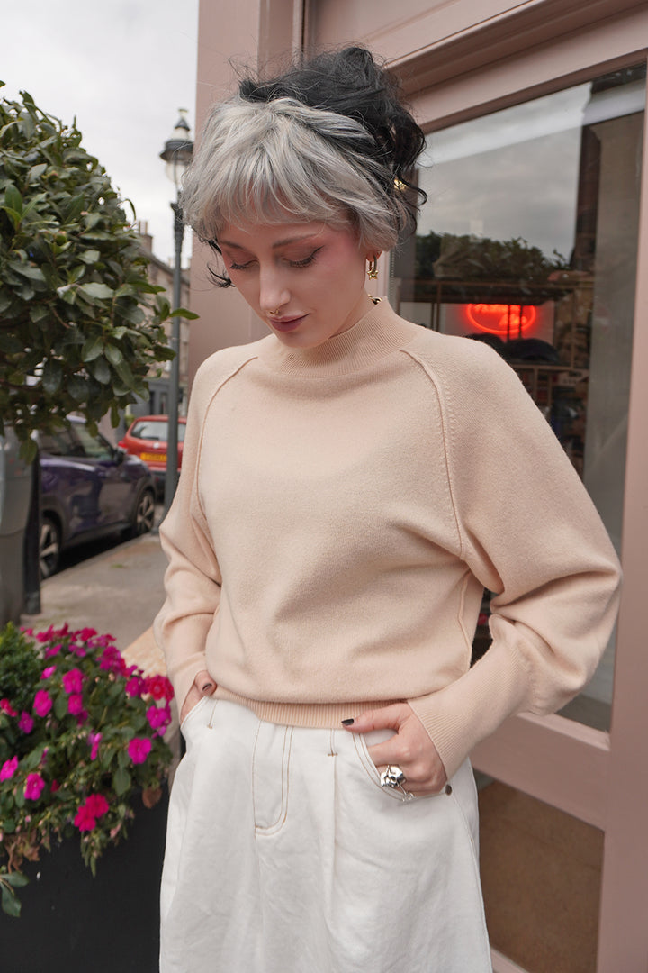 Exposed Raglan Crew - Oatmeal