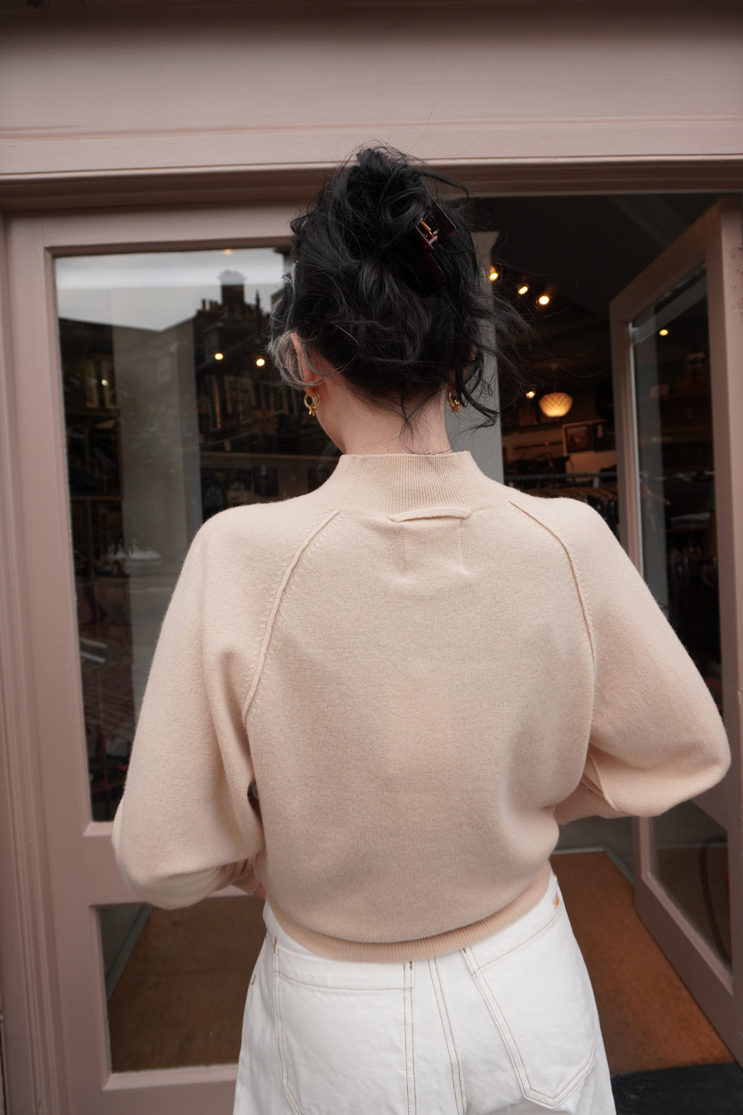 Exposed Raglan Crew - Oatmeal