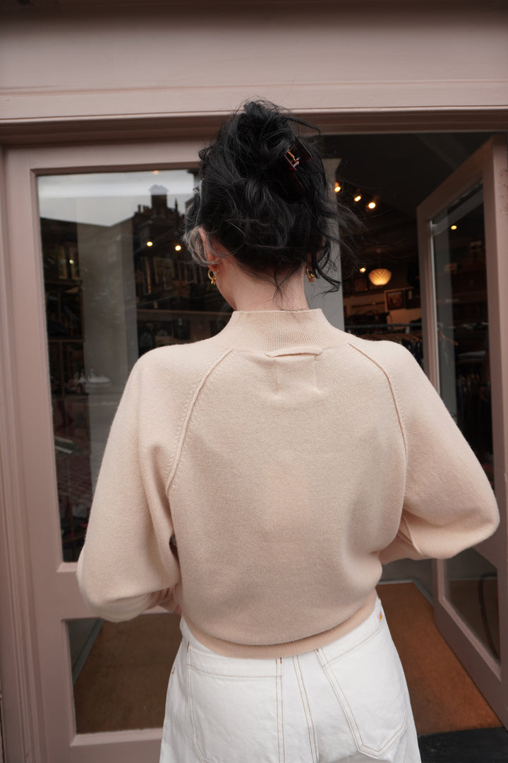 Exposed Raglan Crew - Oatmeal