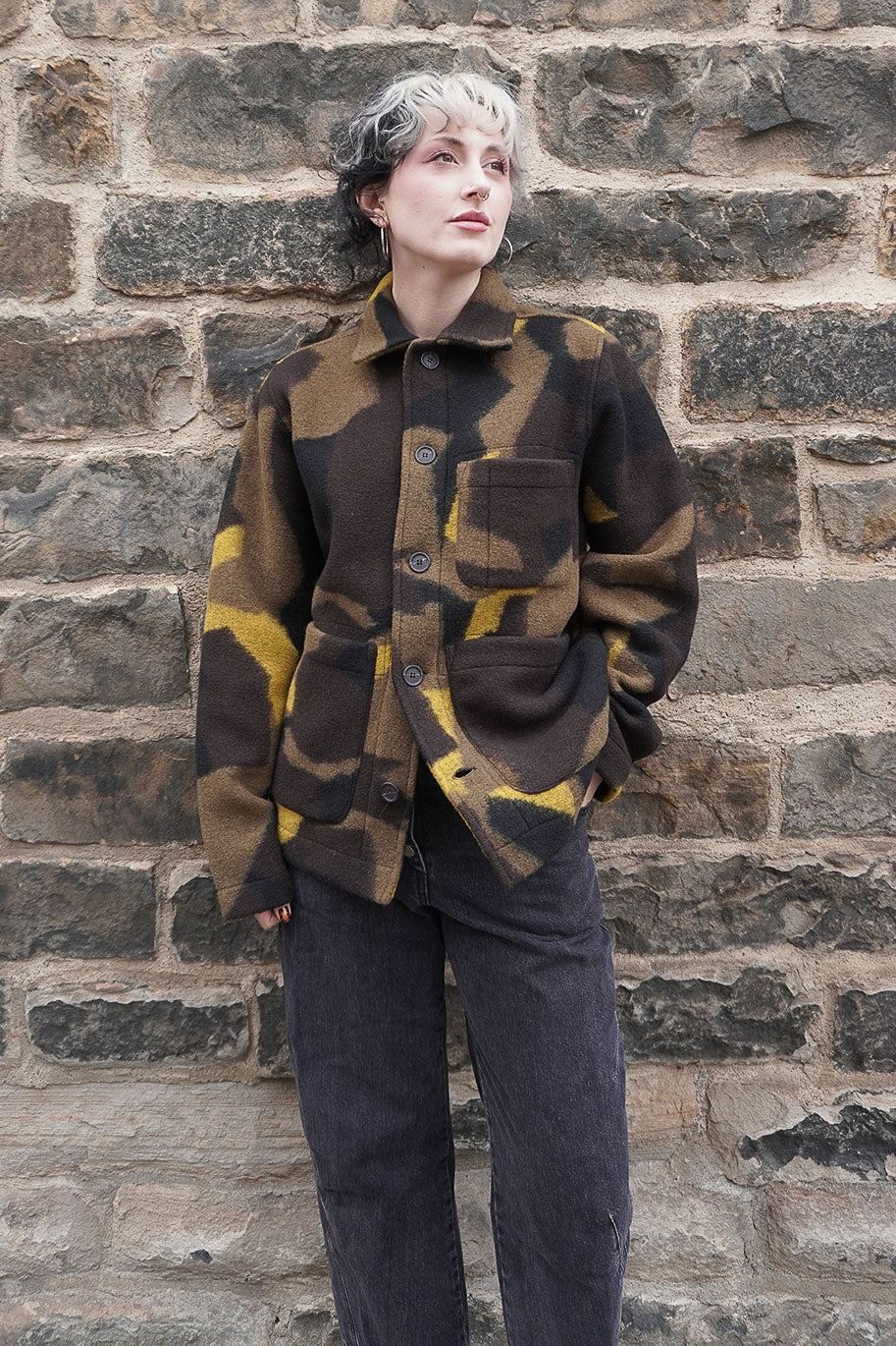 Field Jacket - Camo Swede Camo Fleece