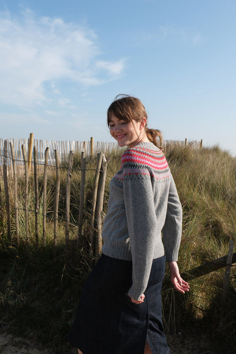 Fairisle Jumper - Flannel Grey