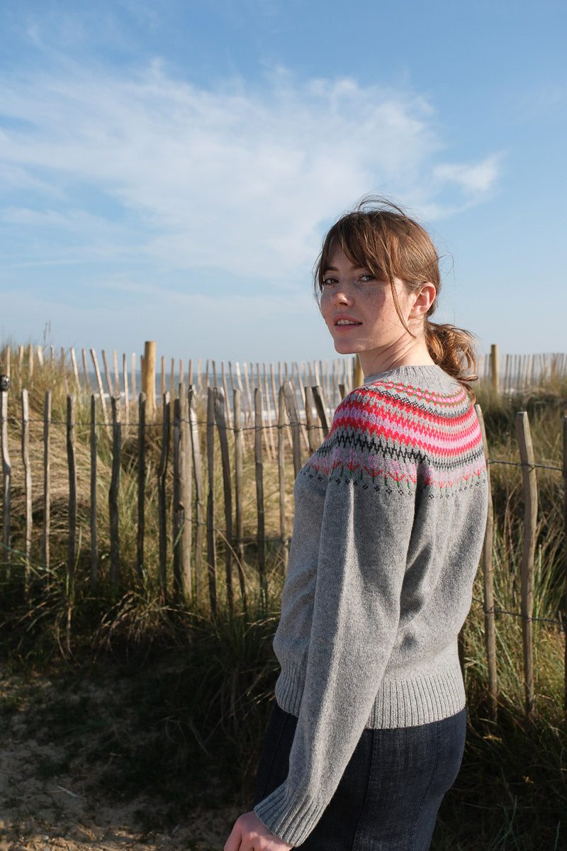 Fairisle Jumper - Flannel Grey