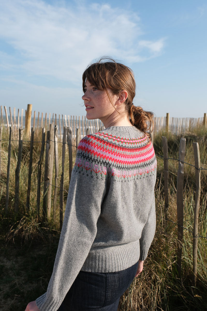 Fairisle Jumper - Flannel Grey