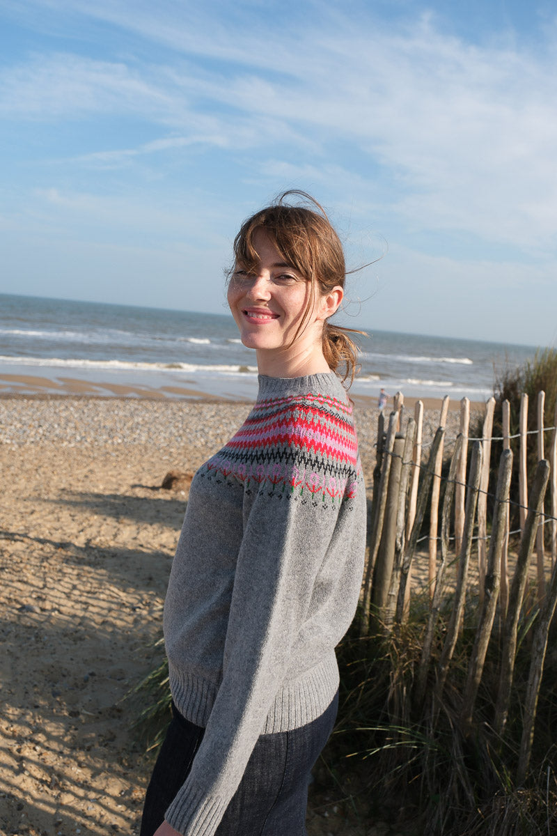 Fairisle Jumper - Flannel Grey