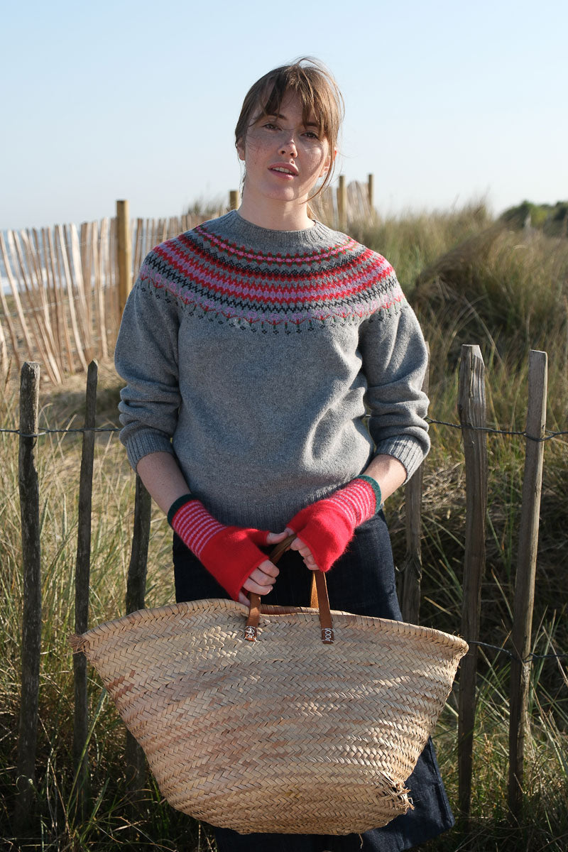 Fairisle Jumper - Flannel Grey