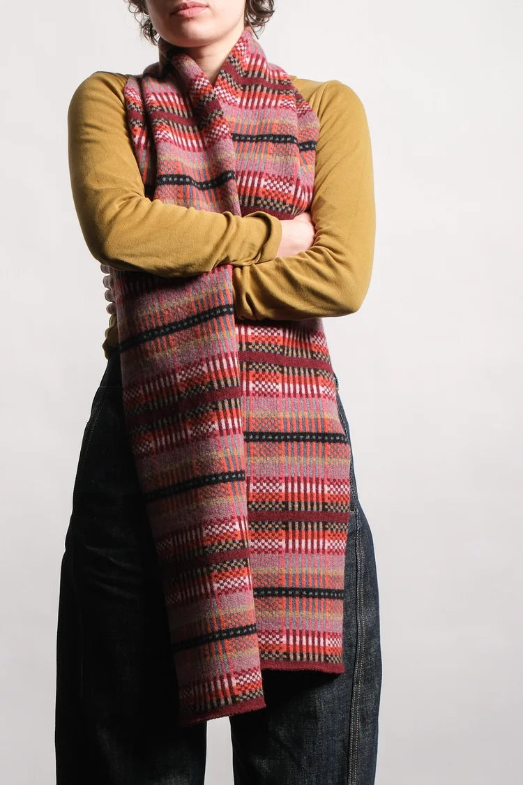 Modern Tartan Scarf - Forest