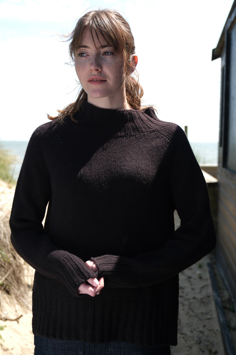 Swing Chunky Sweater - Dark Brown