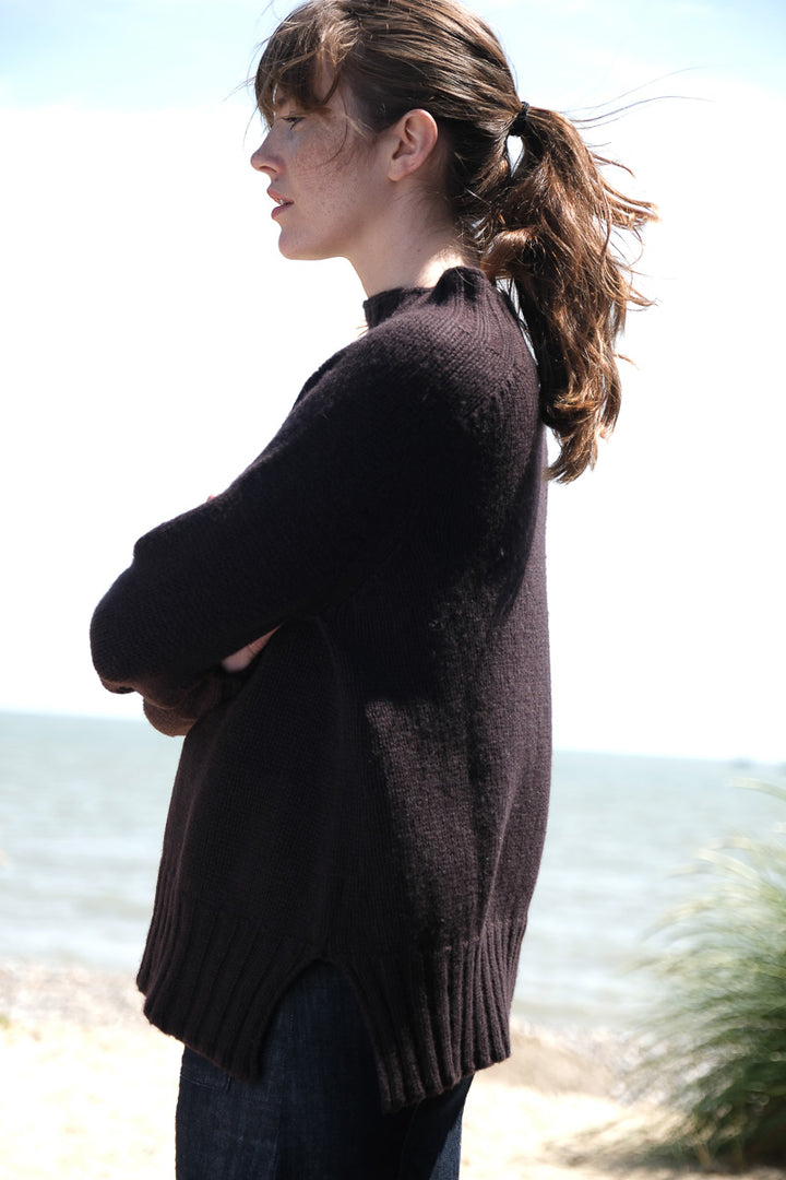 Swing Chunky Sweater - Dark Brown