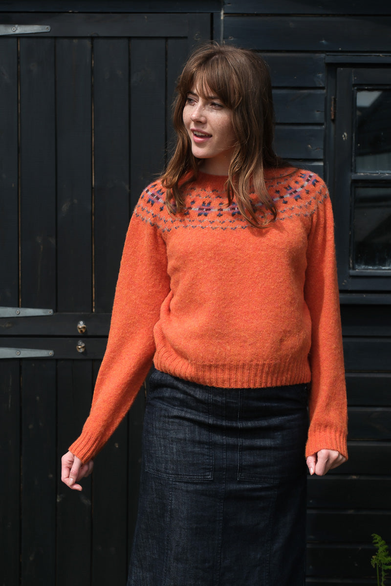 Shaggy Fairisle - Satsuma