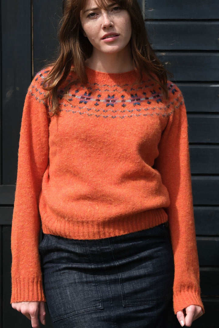 Shaggy Fairisle - Satsuma