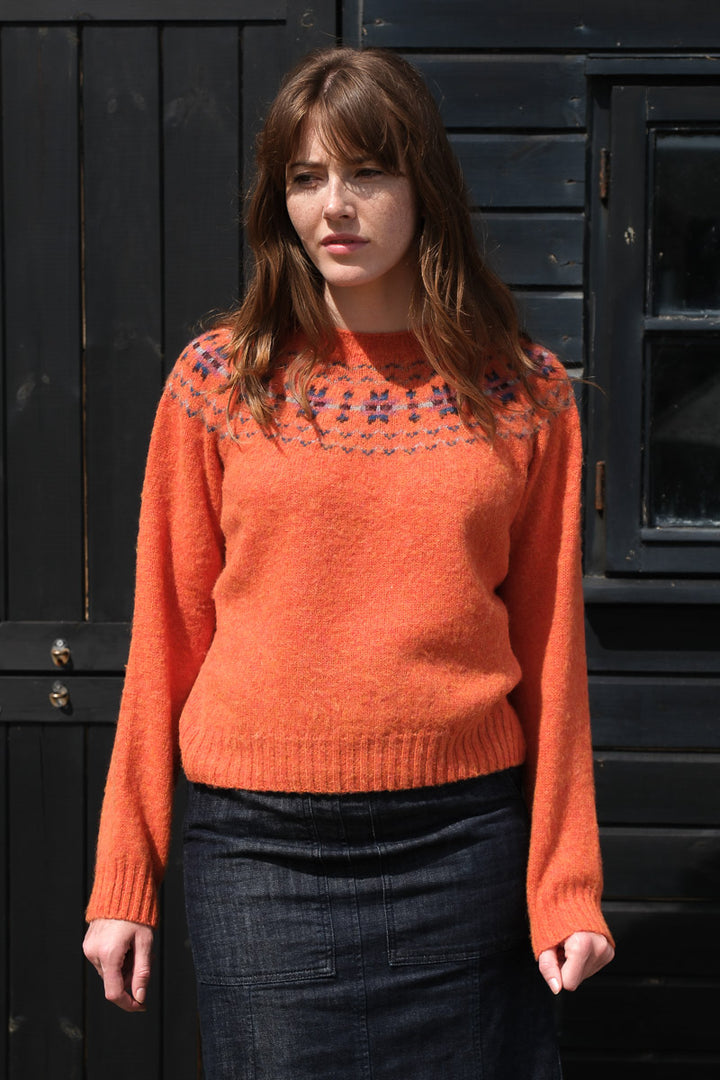 Shaggy Fairisle - Satsuma