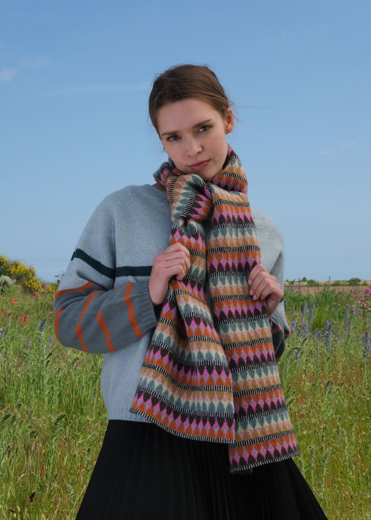 Felted Jacquard Scarf - Angel Wing