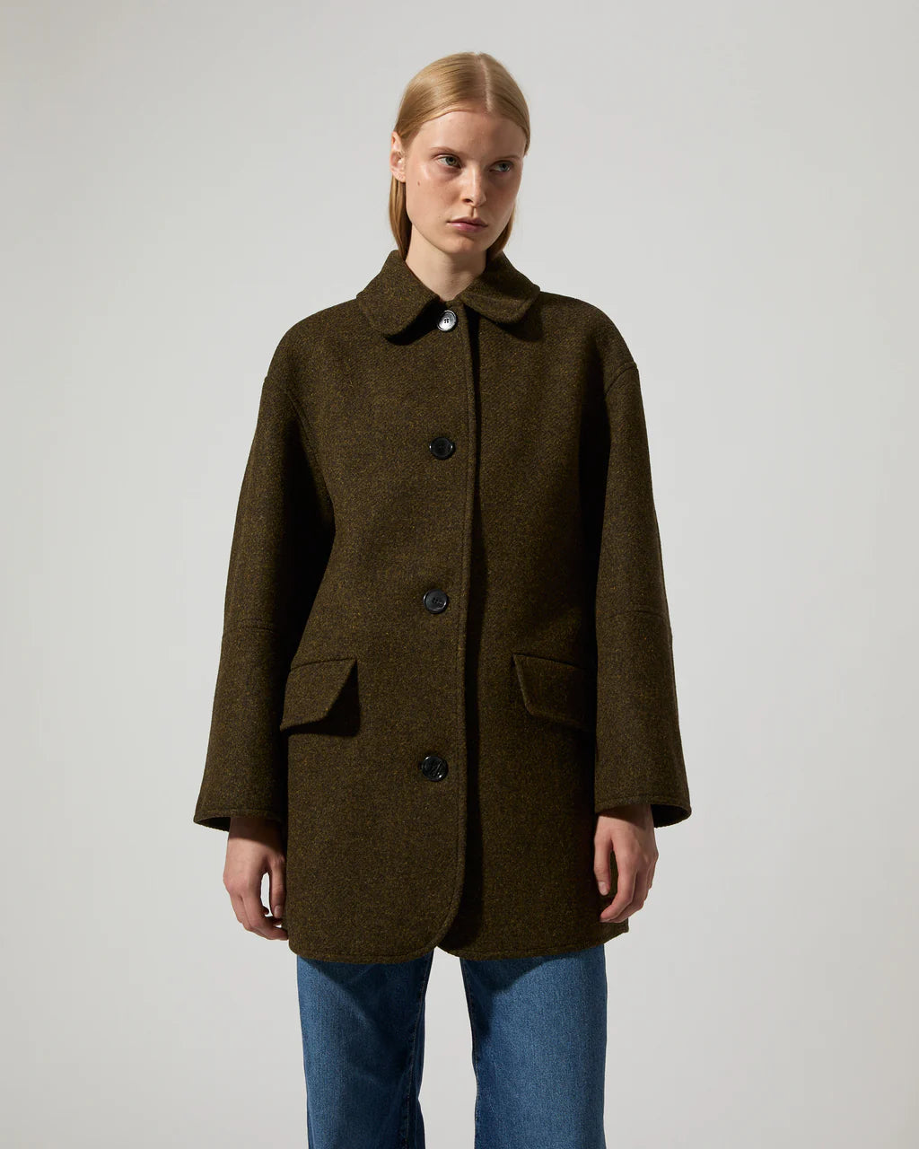 Edie Wool Jacket - Brown