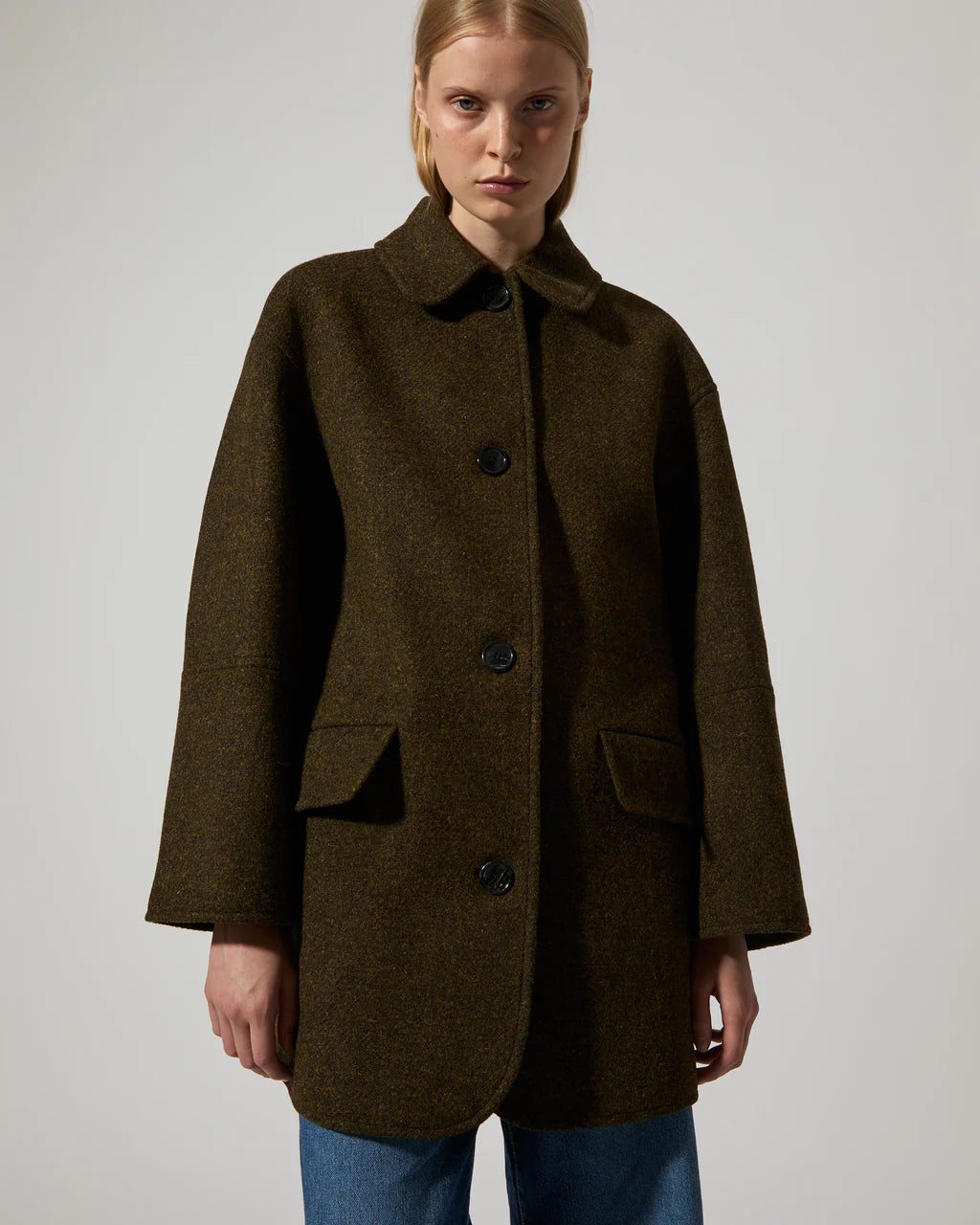 Edie Wool Jacket - Brown