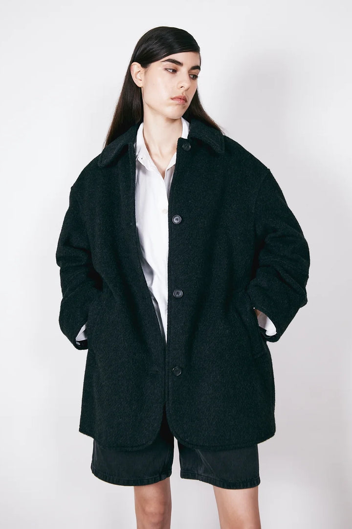 Edie Wool Coat - Black