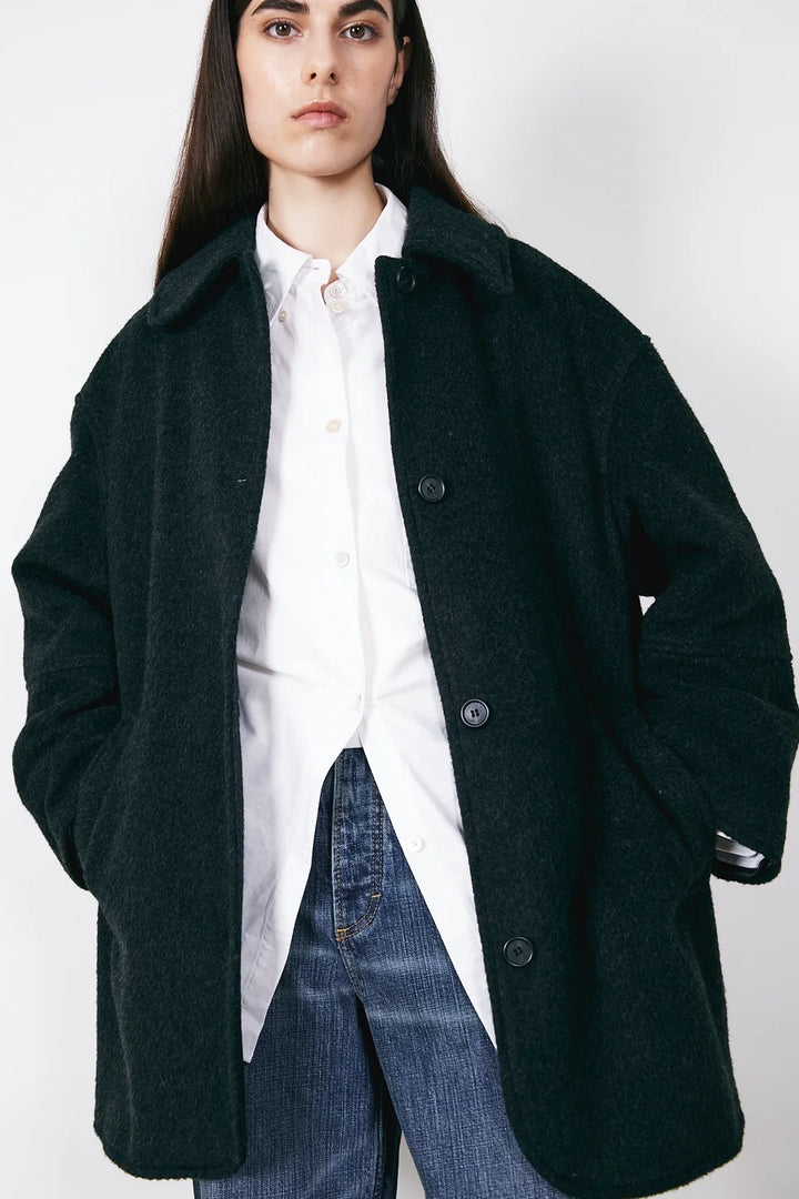 Edie Wool Coat - Black
