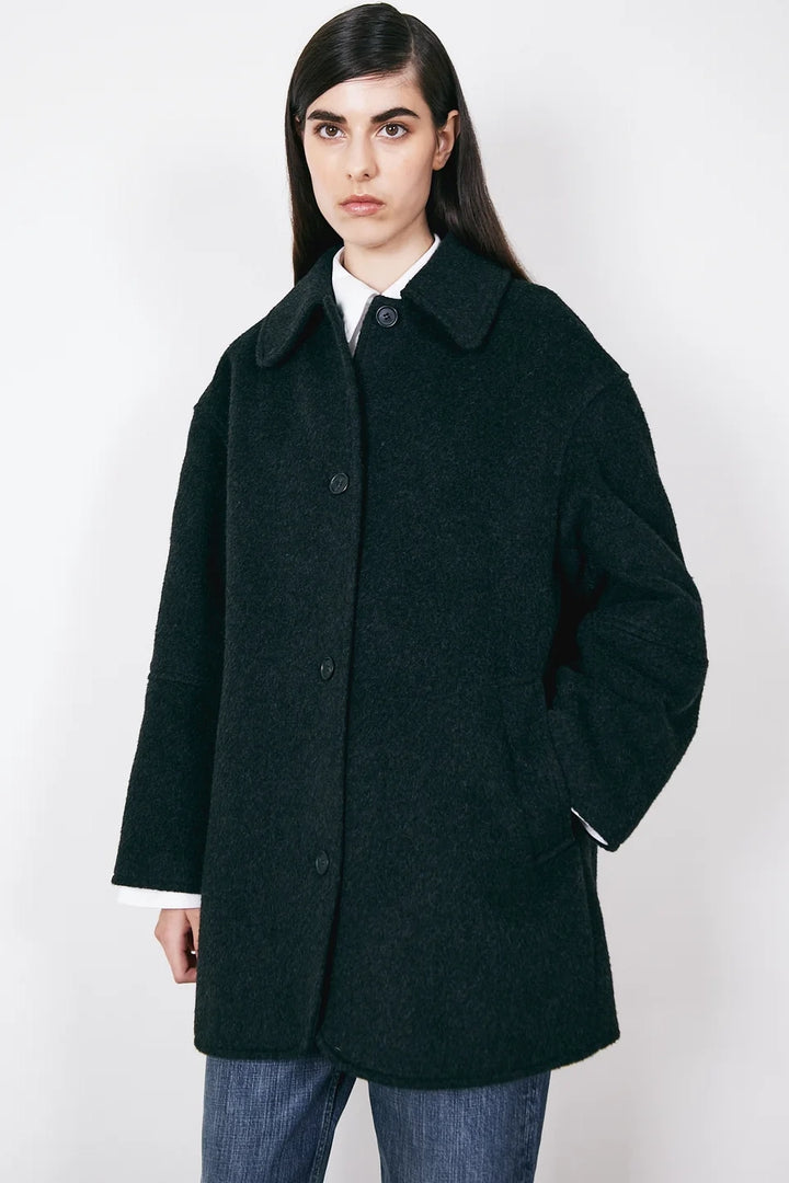 Edie Wool Coat - Black