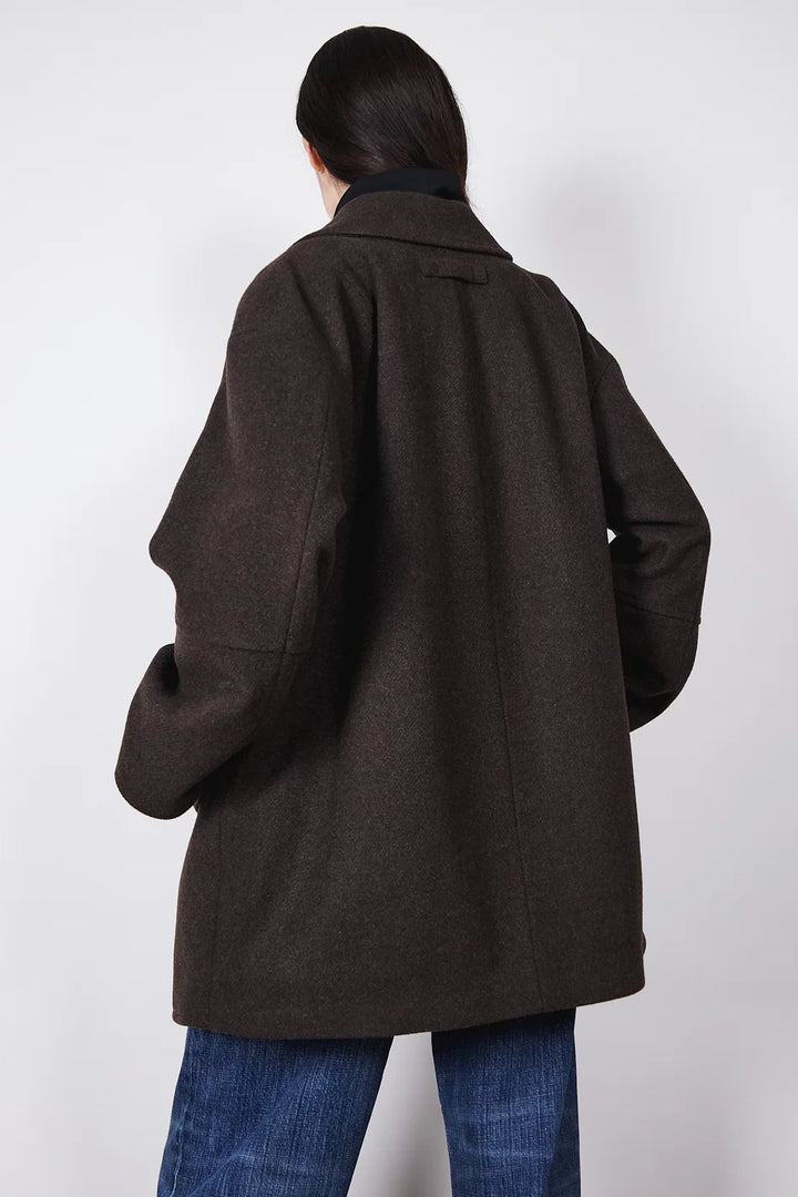 Edie Wool Coat - Brown