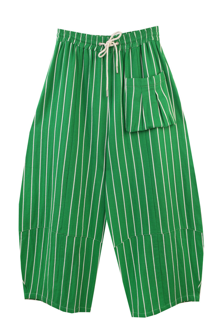 Elio Trouser - Grass Stripe - Frontiers Woman