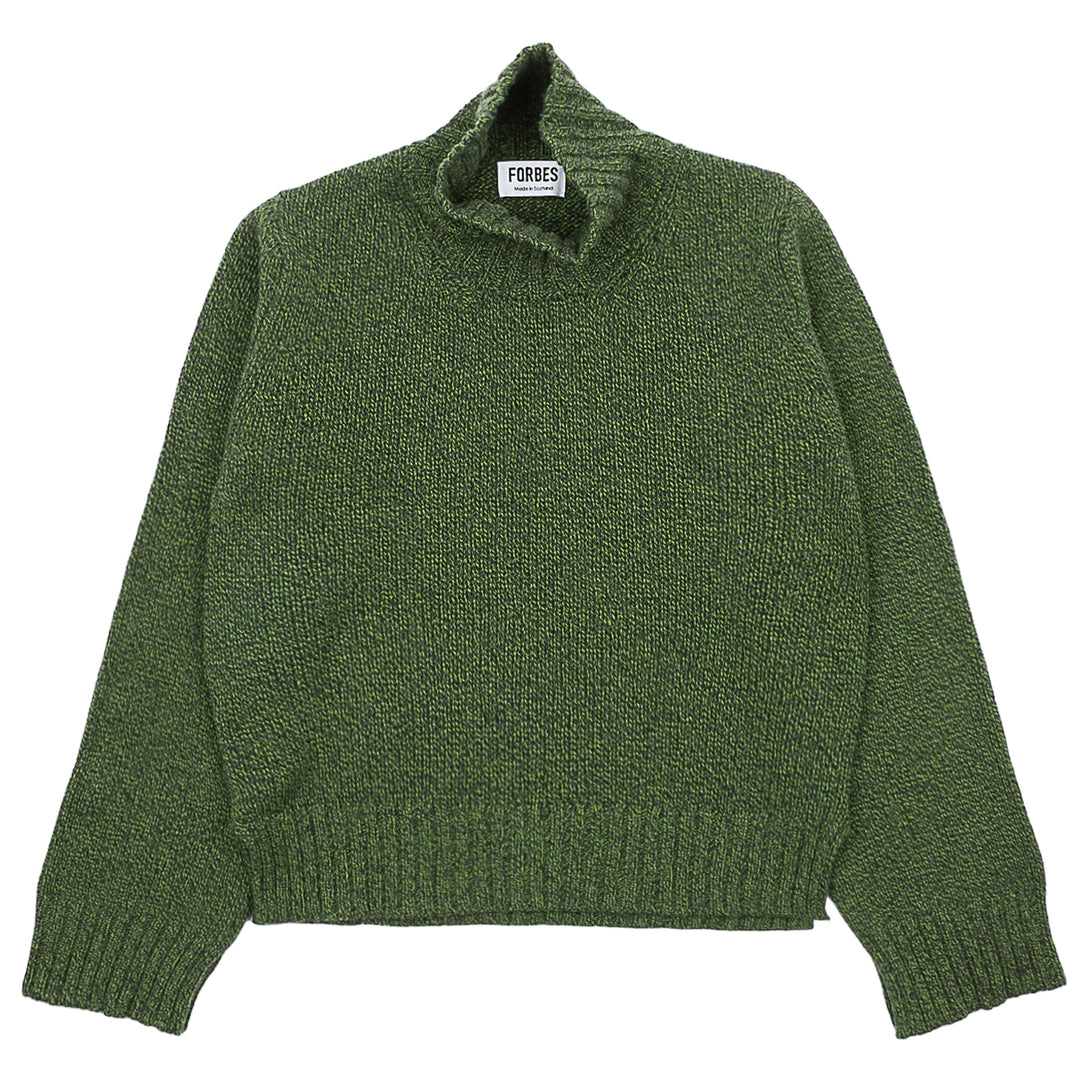 Funnel Neck Jumper - Forest Melange