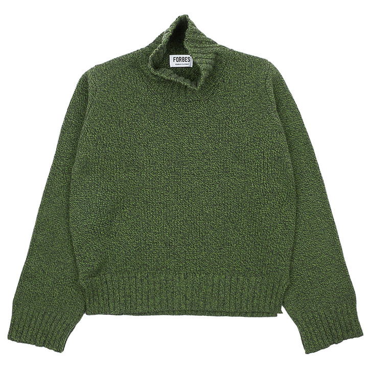 Funnel Neck Jumper - Forest Melange
