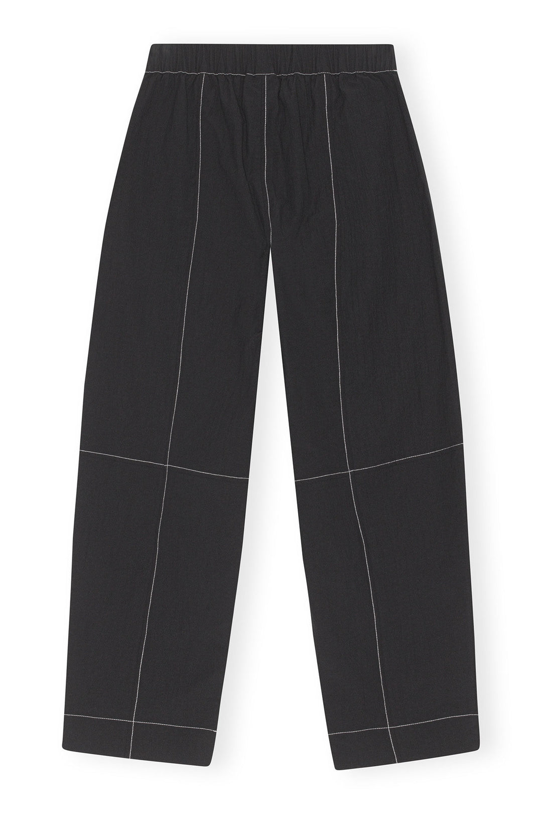 Elasticated Curve Trousers - Black