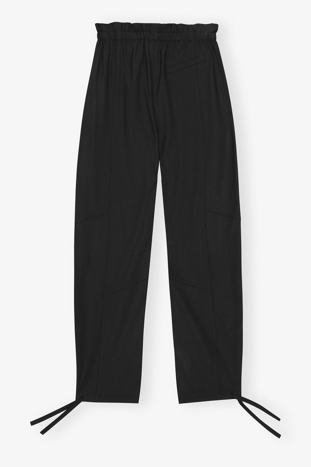 Drapey Melange Elasticated Waist Pants - Black